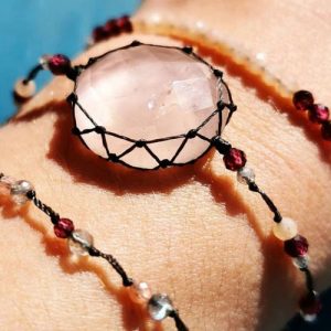 bracelet rose quartz