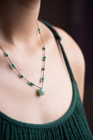 Collier DROP VERONA Amazonite