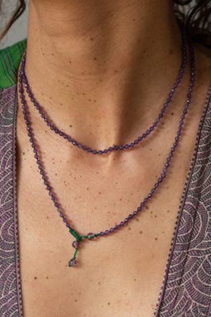 CLARA long necklace Amethyst