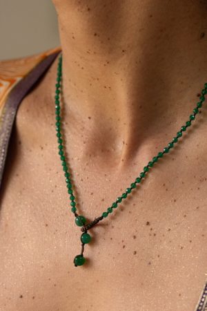 CLARA Necklace Onyx green