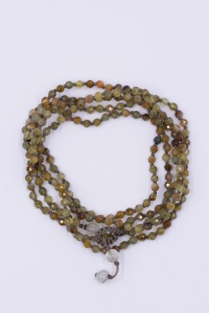 CLARA long garnet necklace
