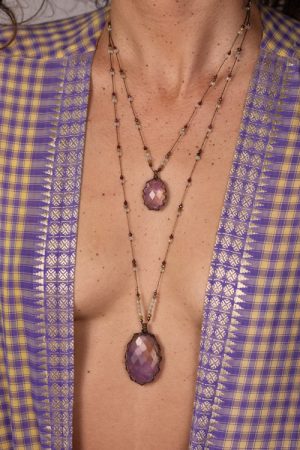 Small CAPRI Ametrine Metal Talisman