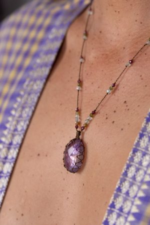 Small CAPRI Ametrine Metal Talisman