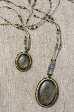 Talismans INDIA Obsidienne dorée