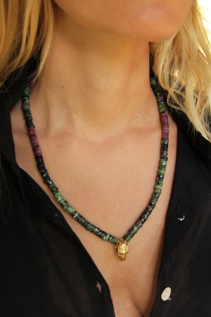 Collier VANITY Rubis zoïsite